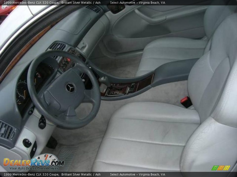 1999 Mercedes-Benz CLK 320 Coupe Brilliant Silver Metallic / Ash Photo #12