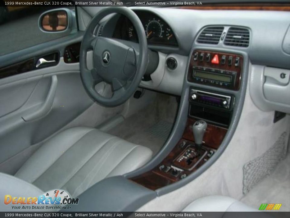 1999 Mercedes-Benz CLK 320 Coupe Brilliant Silver Metallic / Ash Photo #13
