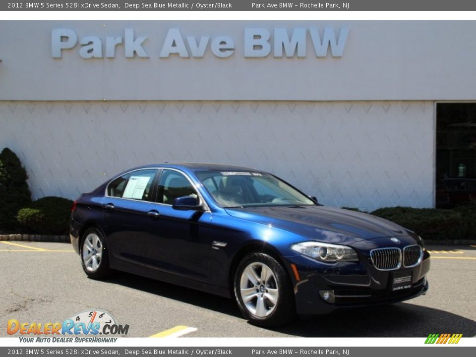 2012 BMW 5 Series 528i xDrive Sedan Deep Sea Blue Metallic / Oyster/Black Photo #1
