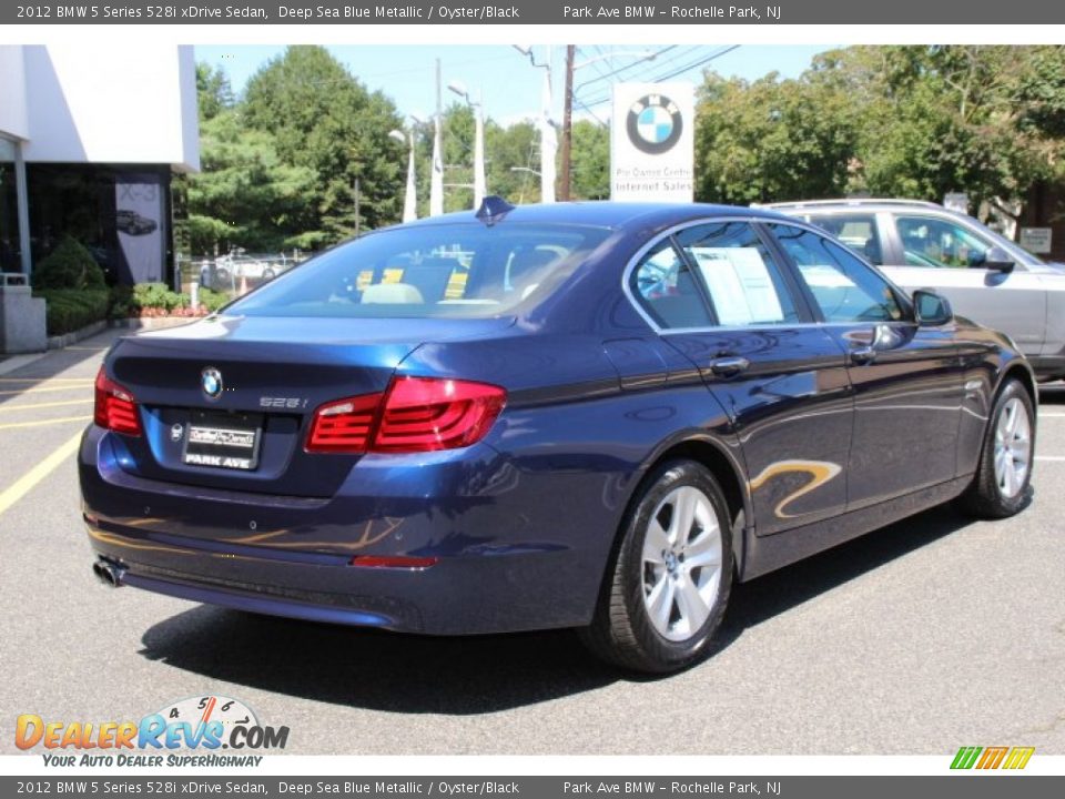 2012 BMW 5 Series 528i xDrive Sedan Deep Sea Blue Metallic / Oyster/Black Photo #3