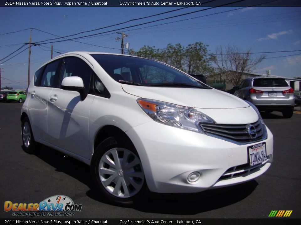 2014 Nissan Versa Note S Plus Aspen White / Charcoal Photo #1