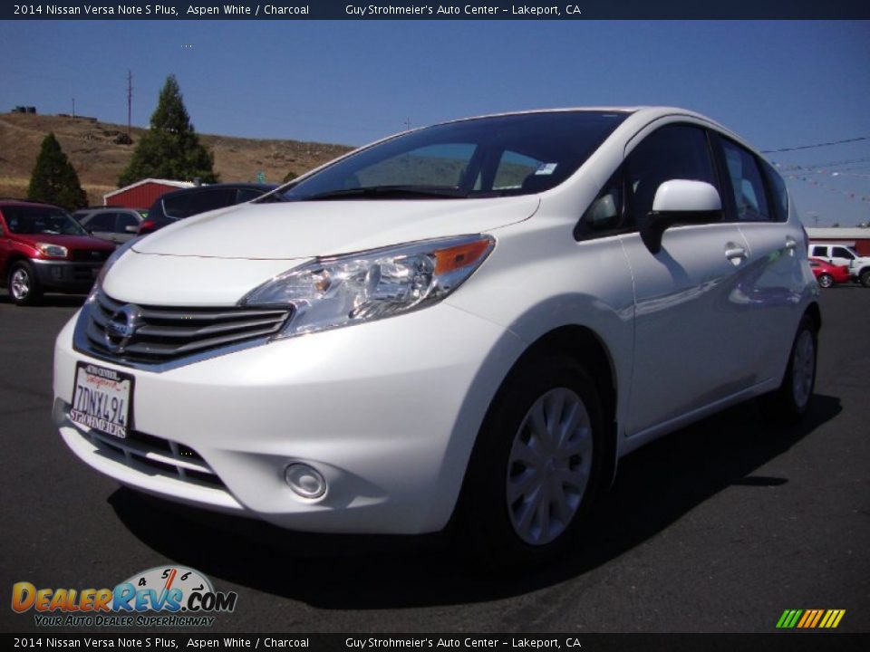 2014 Nissan Versa Note S Plus Aspen White / Charcoal Photo #3