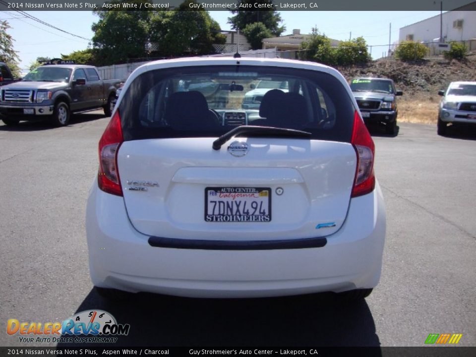 2014 Nissan Versa Note S Plus Aspen White / Charcoal Photo #6