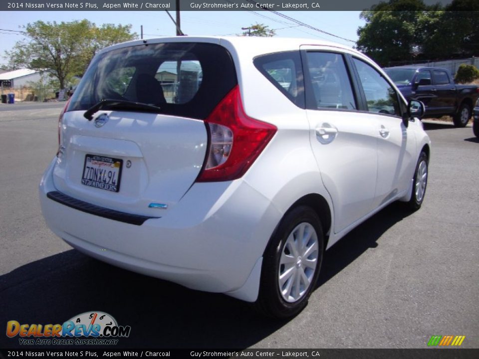 2014 Nissan Versa Note S Plus Aspen White / Charcoal Photo #7