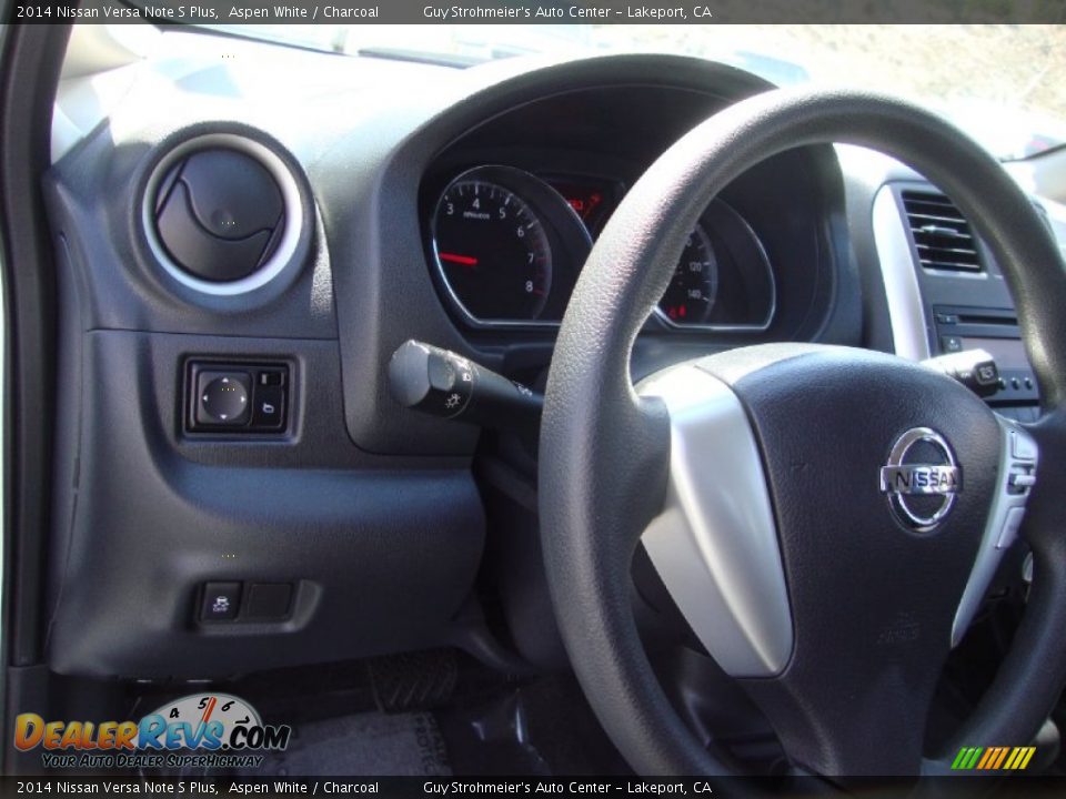 2014 Nissan Versa Note S Plus Aspen White / Charcoal Photo #10