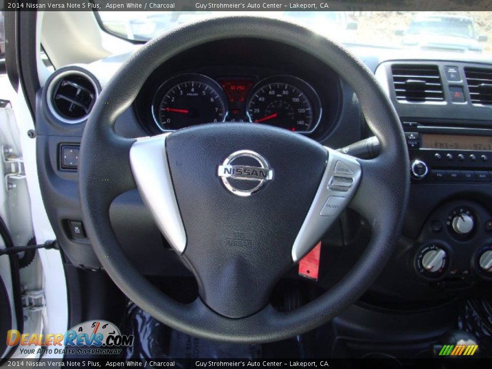 2014 Nissan Versa Note S Plus Aspen White / Charcoal Photo #12