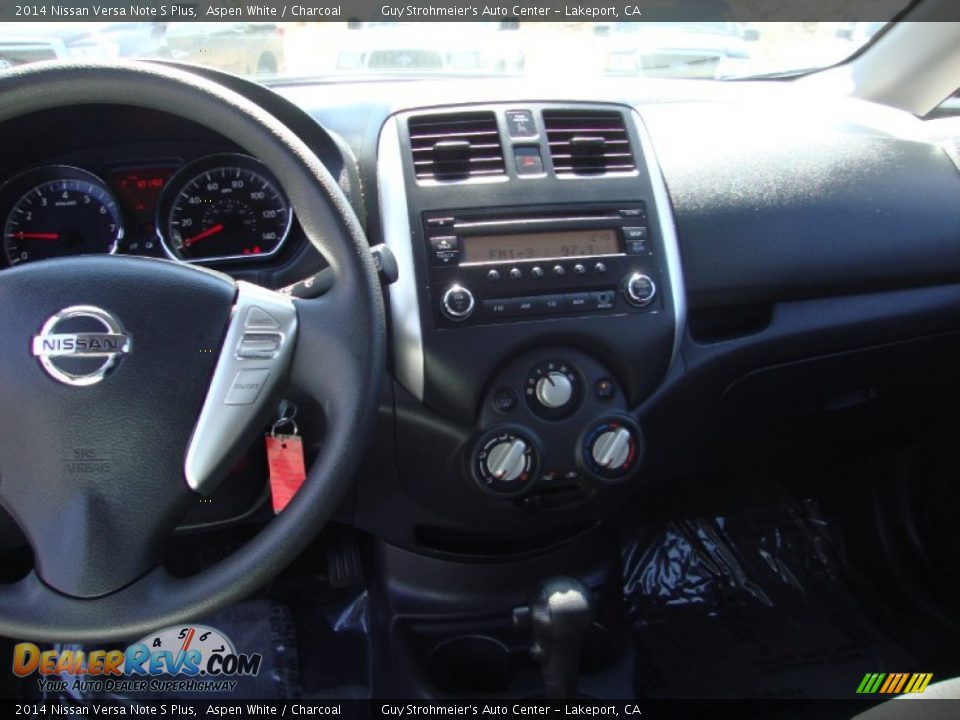 2014 Nissan Versa Note S Plus Aspen White / Charcoal Photo #13