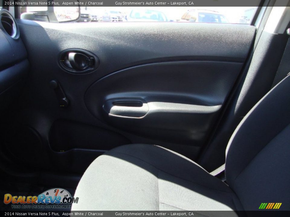 2014 Nissan Versa Note S Plus Aspen White / Charcoal Photo #15