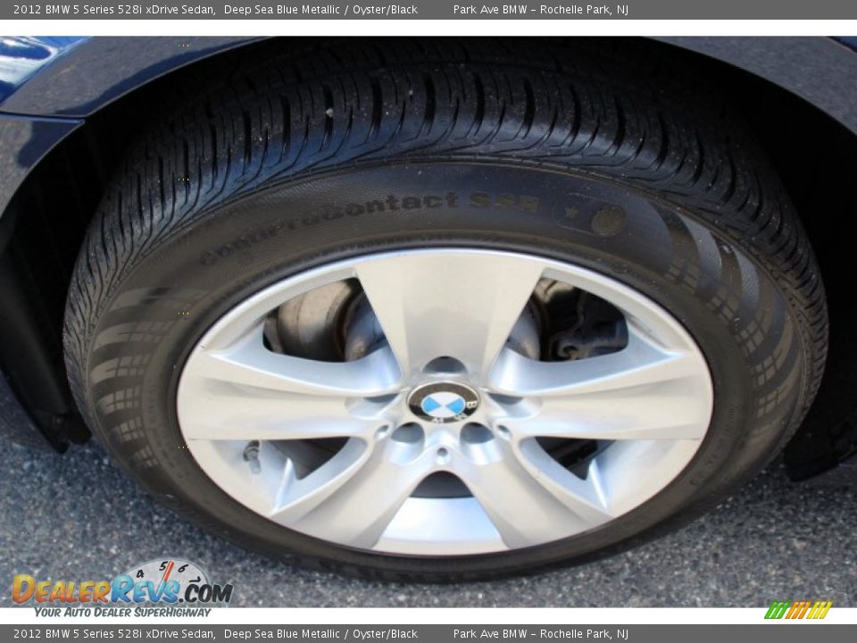 2012 BMW 5 Series 528i xDrive Sedan Deep Sea Blue Metallic / Oyster/Black Photo #32