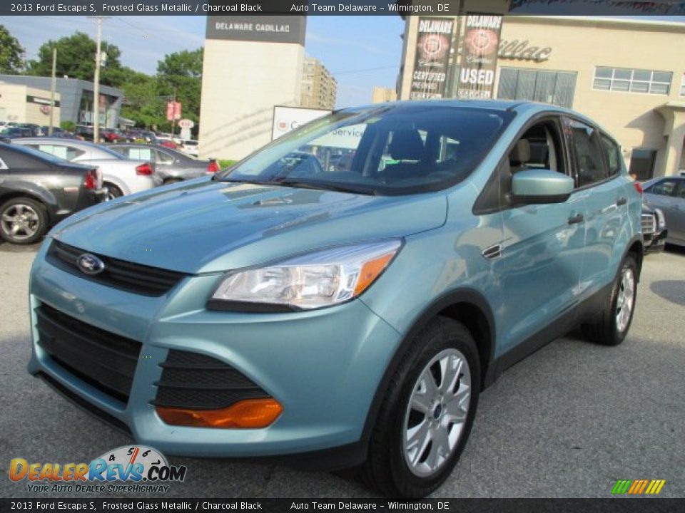 2013 Ford Escape S Frosted Glass Metallic / Charcoal Black Photo #1