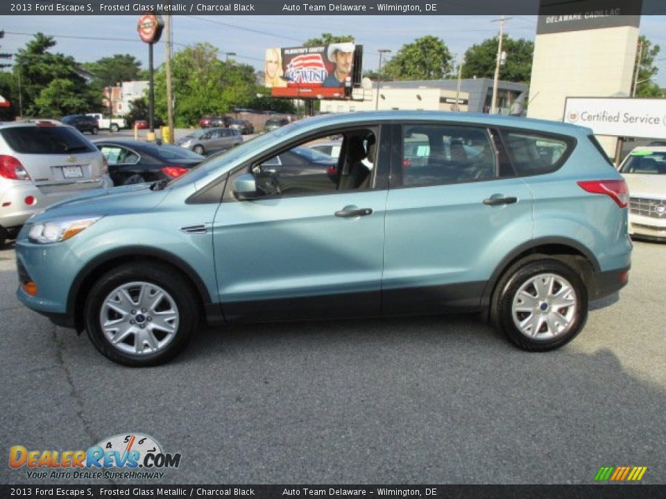 2013 Ford Escape S Frosted Glass Metallic / Charcoal Black Photo #3