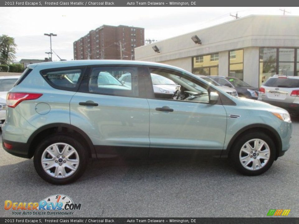 2013 Ford Escape S Frosted Glass Metallic / Charcoal Black Photo #7