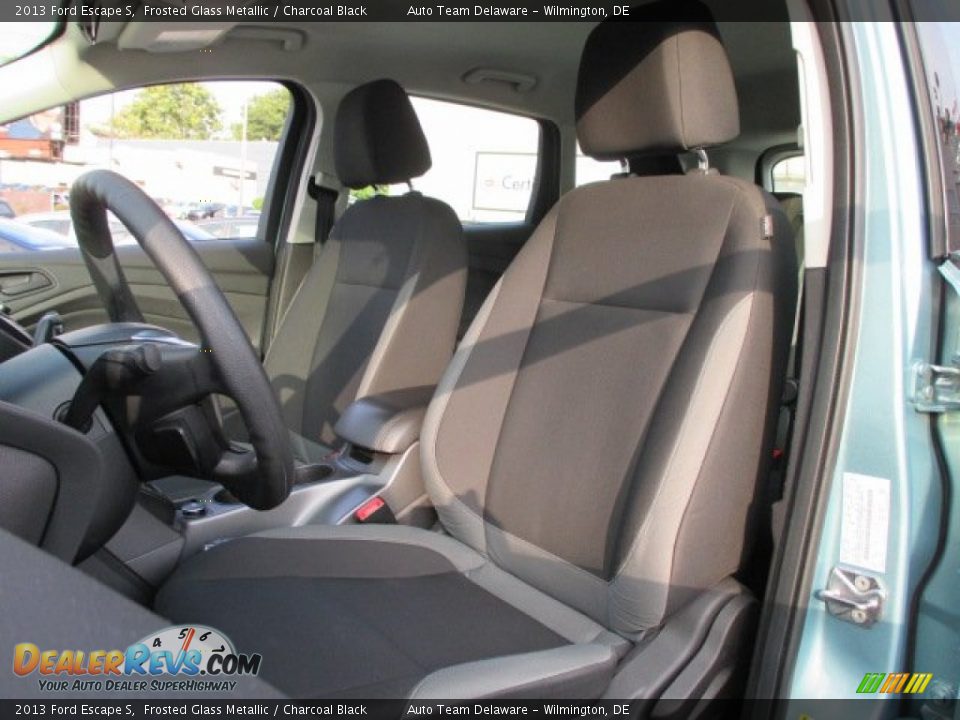 2013 Ford Escape S Frosted Glass Metallic / Charcoal Black Photo #10