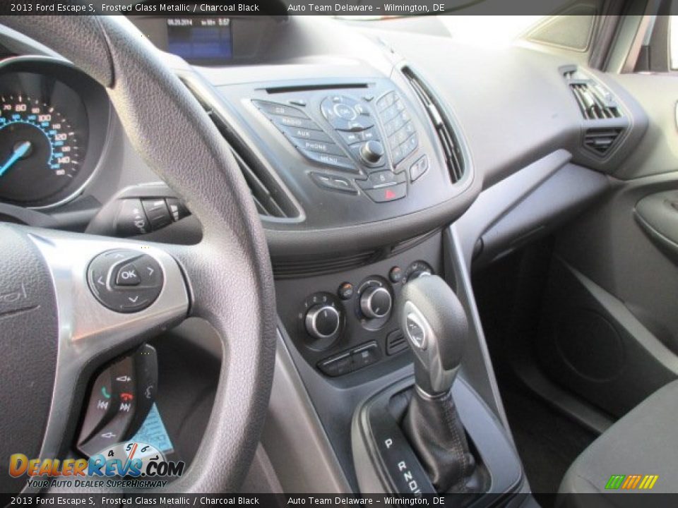 2013 Ford Escape S Frosted Glass Metallic / Charcoal Black Photo #14