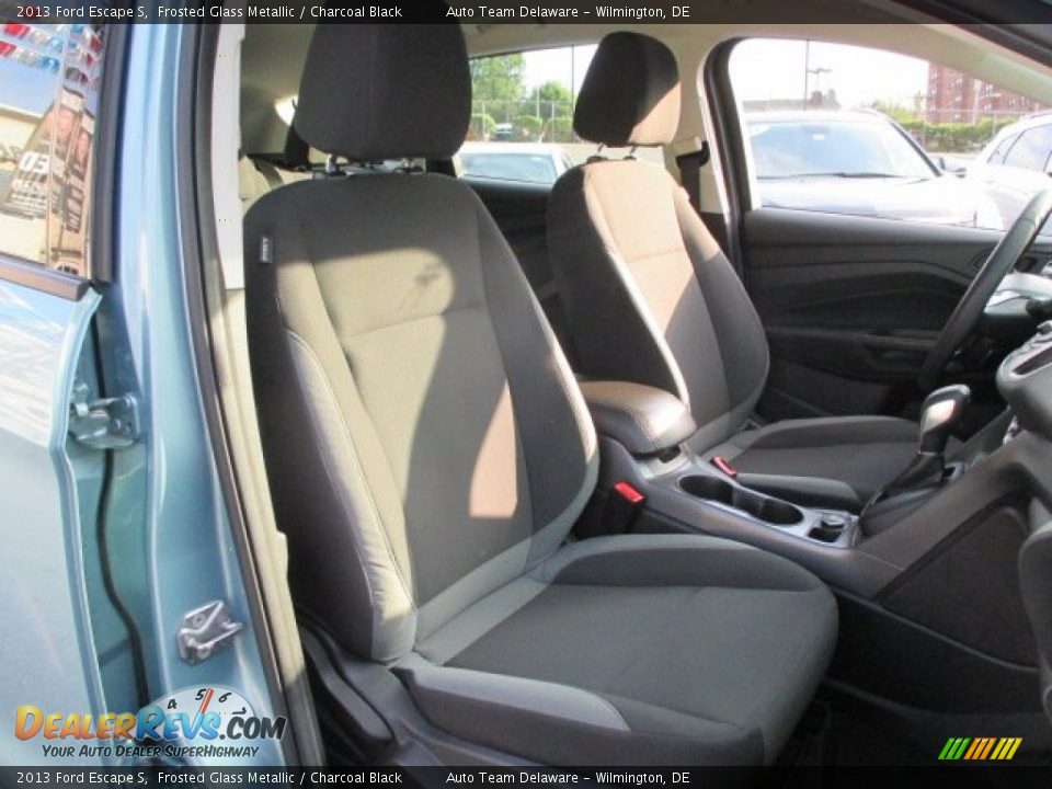 2013 Ford Escape S Frosted Glass Metallic / Charcoal Black Photo #17
