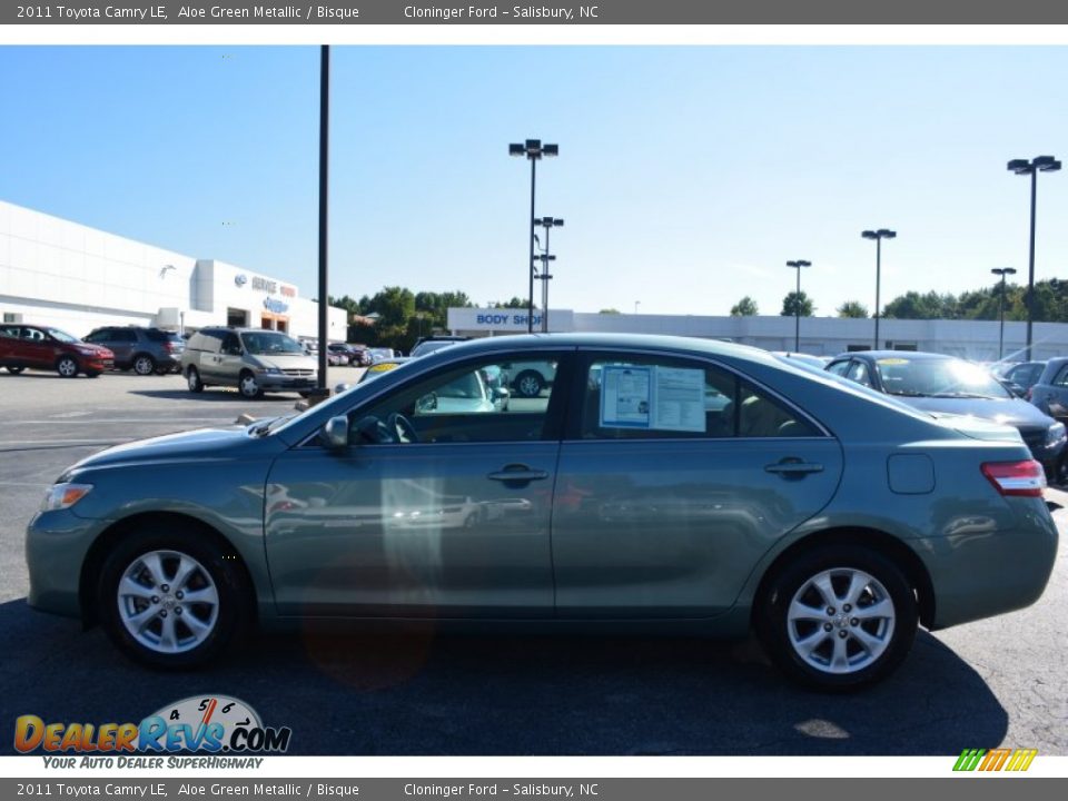 2011 Toyota Camry LE Aloe Green Metallic / Bisque Photo #6