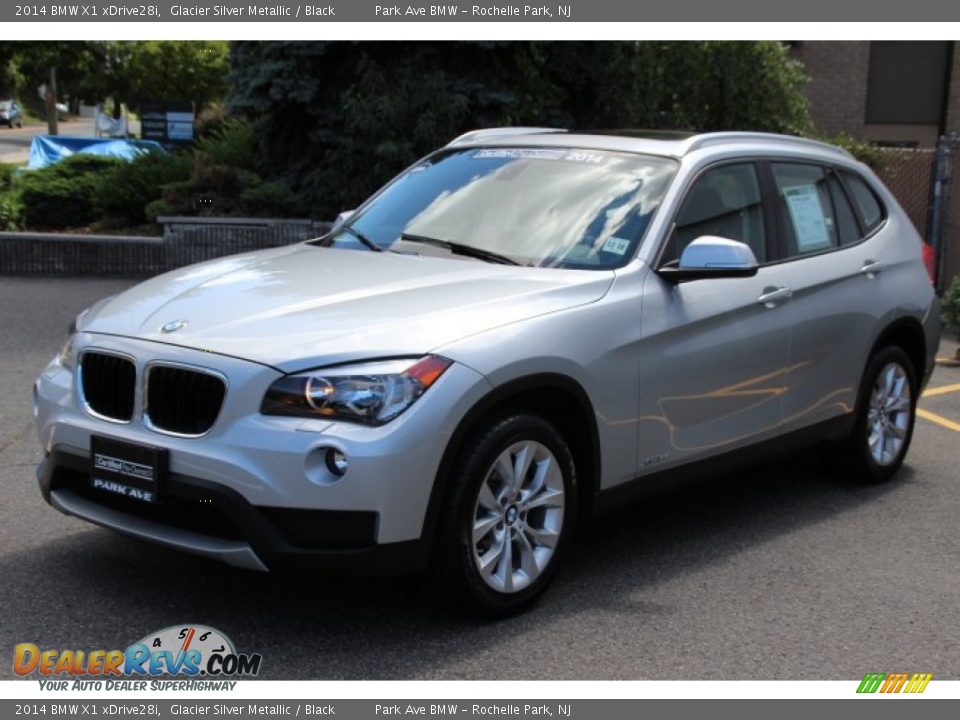 2014 BMW X1 xDrive28i Glacier Silver Metallic / Black Photo #7