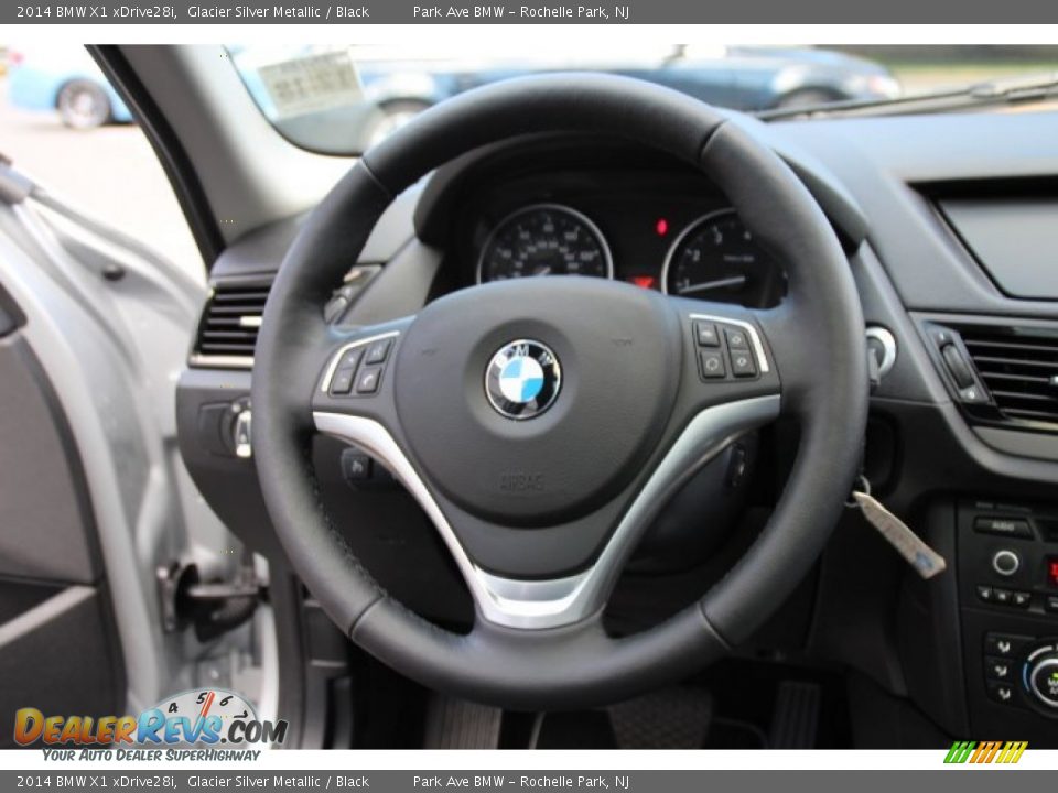 2014 BMW X1 xDrive28i Glacier Silver Metallic / Black Photo #18