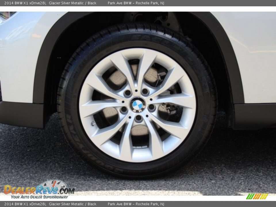 2014 BMW X1 xDrive28i Glacier Silver Metallic / Black Photo #32