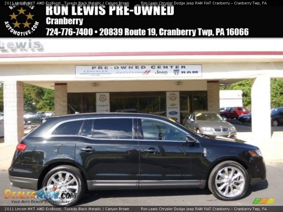 2011 Lincoln MKT AWD EcoBoost Tuxedo Black Metallic / Canyon Brown Photo #1