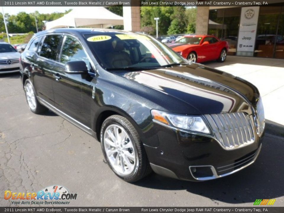 2011 Lincoln MKT AWD EcoBoost Tuxedo Black Metallic / Canyon Brown Photo #2