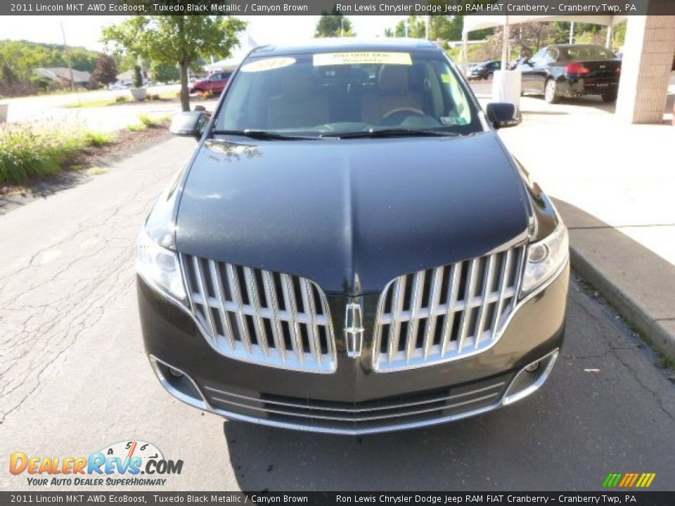 2011 Lincoln MKT AWD EcoBoost Tuxedo Black Metallic / Canyon Brown Photo #3