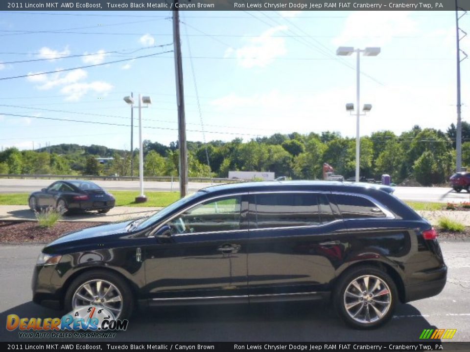 2011 Lincoln MKT AWD EcoBoost Tuxedo Black Metallic / Canyon Brown Photo #5