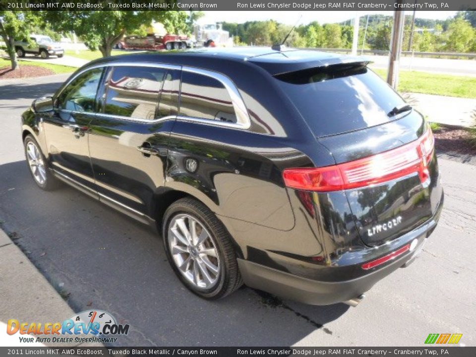 2011 Lincoln MKT AWD EcoBoost Tuxedo Black Metallic / Canyon Brown Photo #6