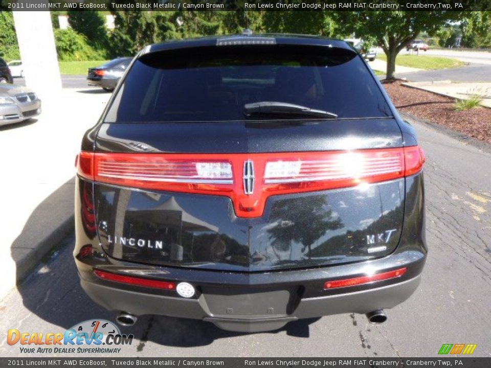 2011 Lincoln MKT AWD EcoBoost Tuxedo Black Metallic / Canyon Brown Photo #7