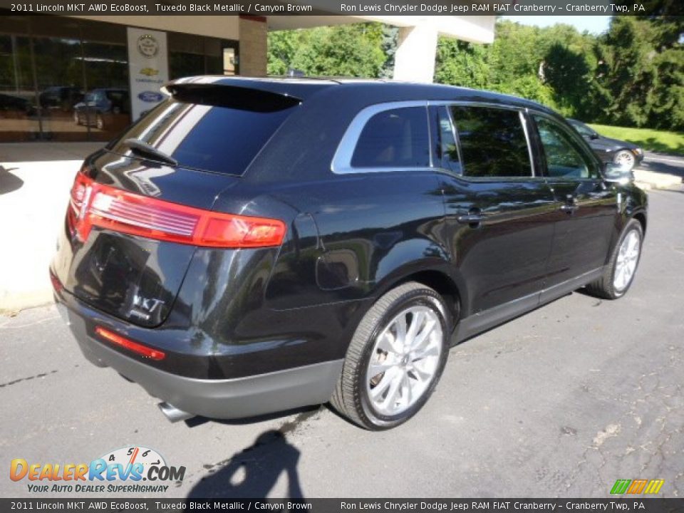 2011 Lincoln MKT AWD EcoBoost Tuxedo Black Metallic / Canyon Brown Photo #8