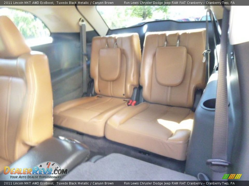 2011 Lincoln MKT AWD EcoBoost Tuxedo Black Metallic / Canyon Brown Photo #12