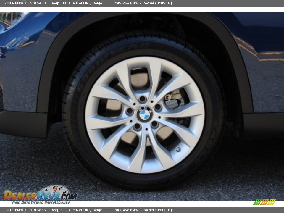 2014 BMW X1 xDrive28i Deep Sea Blue Metallic / Beige Photo #31