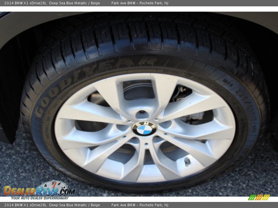 2014 BMW X1 xDrive28i Deep Sea Blue Metallic / Beige Photo #32