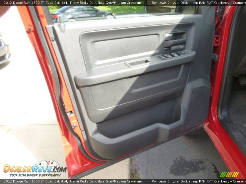 2012 Dodge Ram 1500 ST Quad Cab 4x4 Flame Red / Dark Slate Gray/Medium Graystone Photo #11