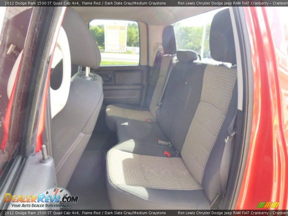 2012 Dodge Ram 1500 ST Quad Cab 4x4 Flame Red / Dark Slate Gray/Medium Graystone Photo #12