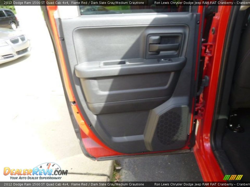 2012 Dodge Ram 1500 ST Quad Cab 4x4 Flame Red / Dark Slate Gray/Medium Graystone Photo #13