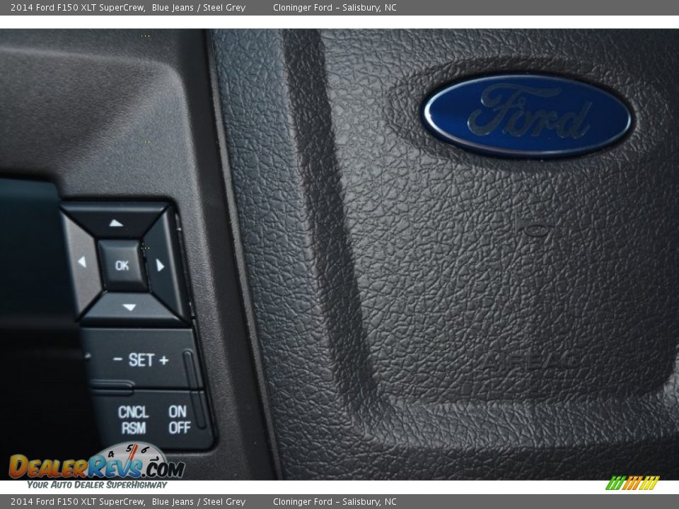 2014 Ford F150 XLT SuperCrew Blue Jeans / Steel Grey Photo #16