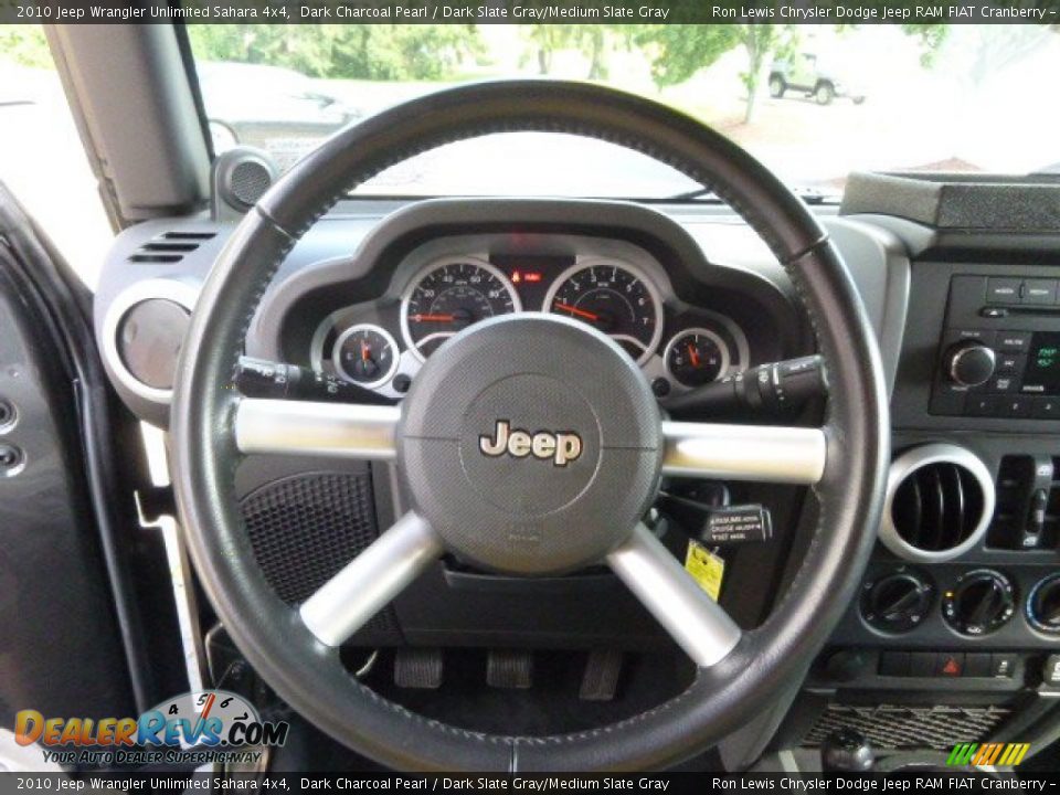 2010 Jeep Wrangler Unlimited Sahara 4x4 Dark Charcoal Pearl / Dark Slate Gray/Medium Slate Gray Photo #18