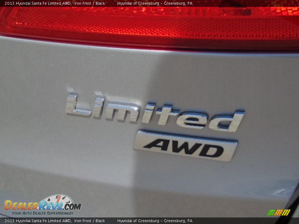 2013 Hyundai Santa Fe Limited AWD Iron Frost / Black Photo #9