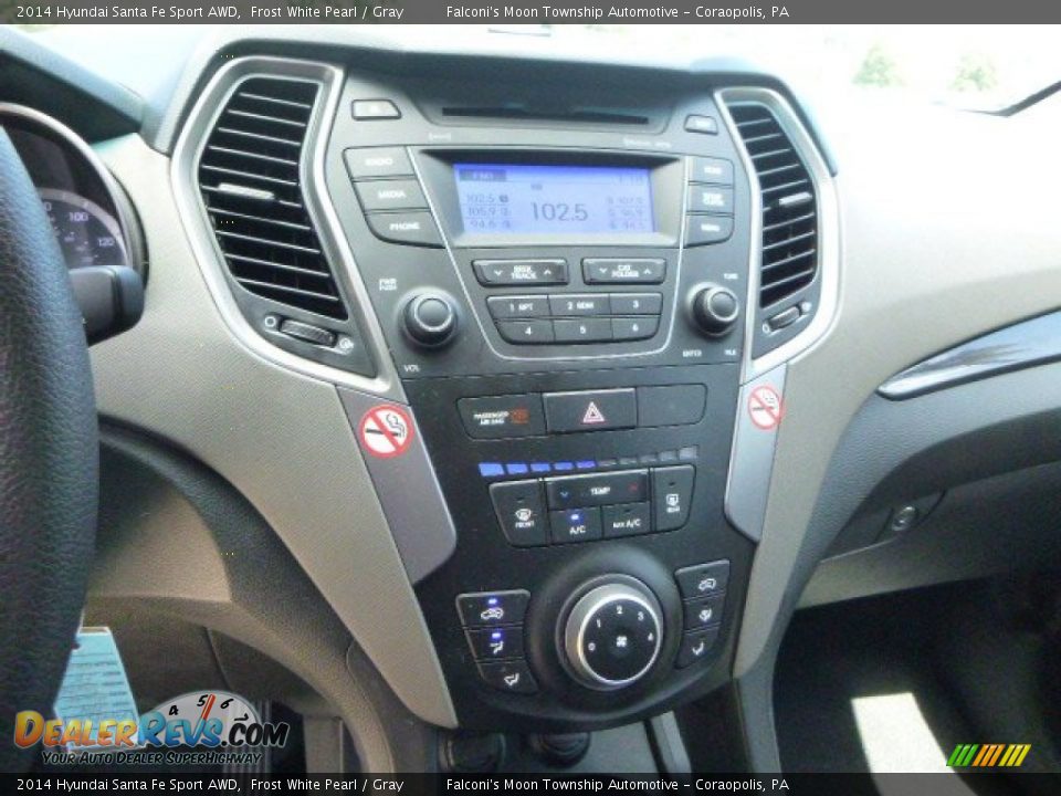 2014 Hyundai Santa Fe Sport AWD Frost White Pearl / Gray Photo #3