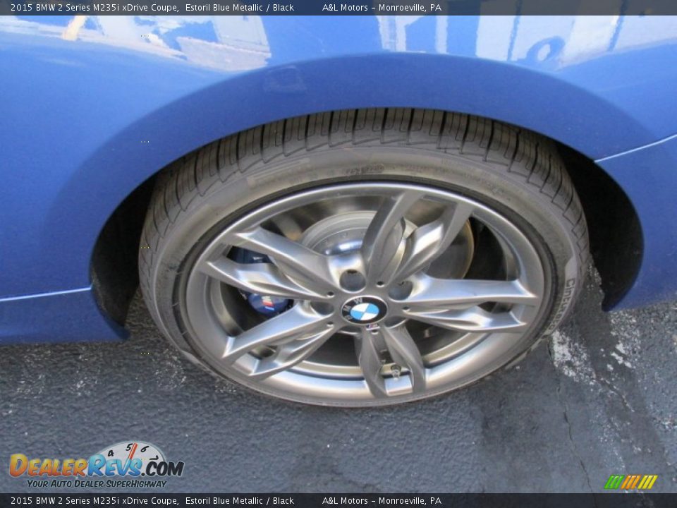 2015 BMW 2 Series M235i xDrive Coupe Estoril Blue Metallic / Black Photo #3