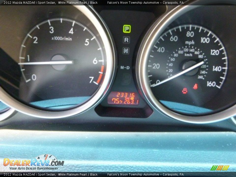2012 Mazda MAZDA6 i Sport Sedan White Platinum Pearl / Black Photo #5