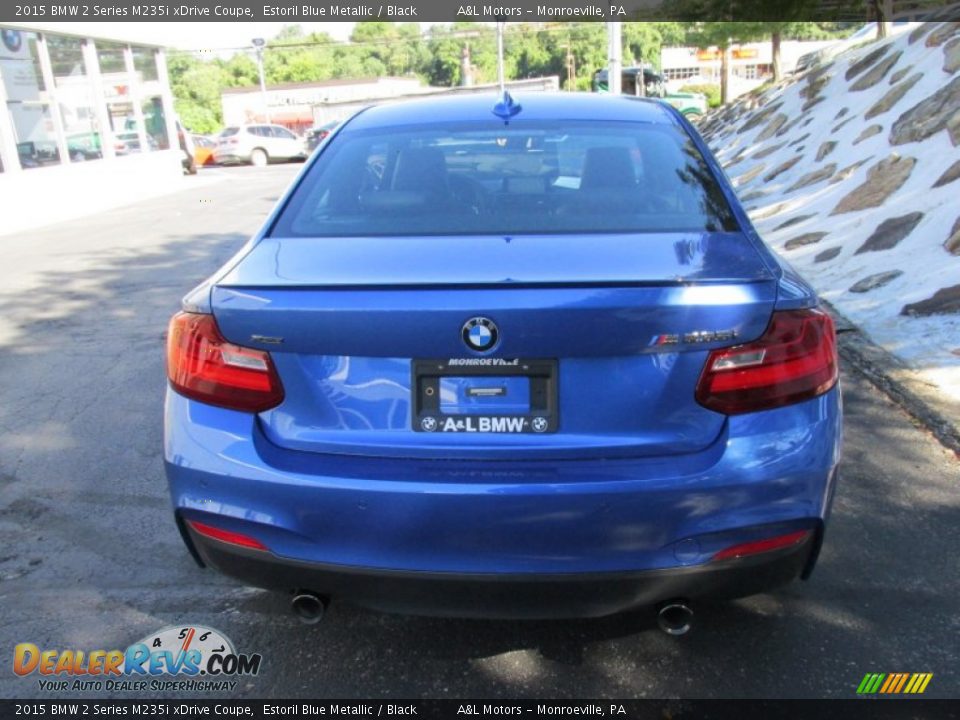 2015 BMW 2 Series M235i xDrive Coupe Estoril Blue Metallic / Black Photo #5