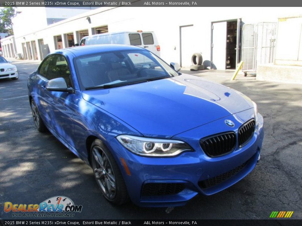 2015 BMW 2 Series M235i xDrive Coupe Estoril Blue Metallic / Black Photo #7