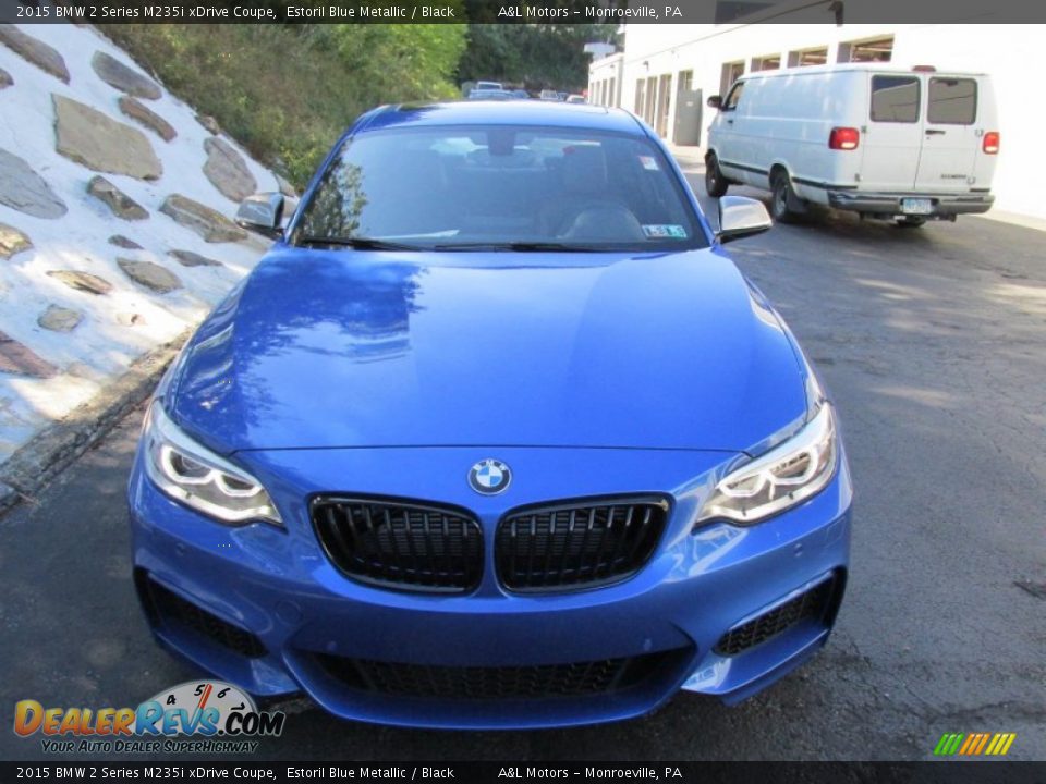 2015 BMW 2 Series M235i xDrive Coupe Estoril Blue Metallic / Black Photo #8