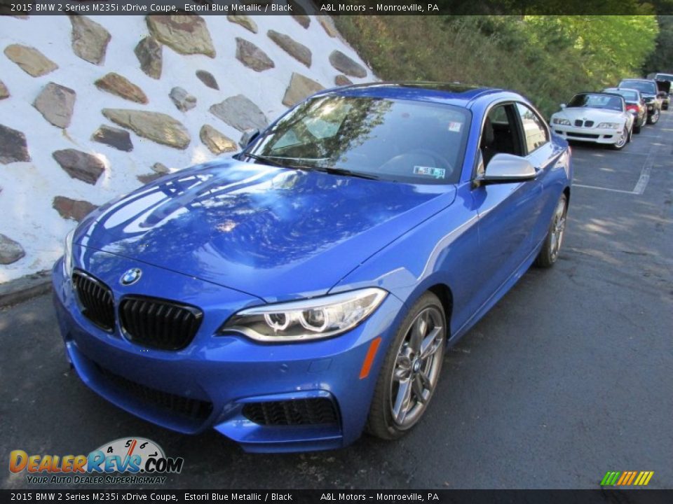 2015 BMW 2 Series M235i xDrive Coupe Estoril Blue Metallic / Black Photo #9