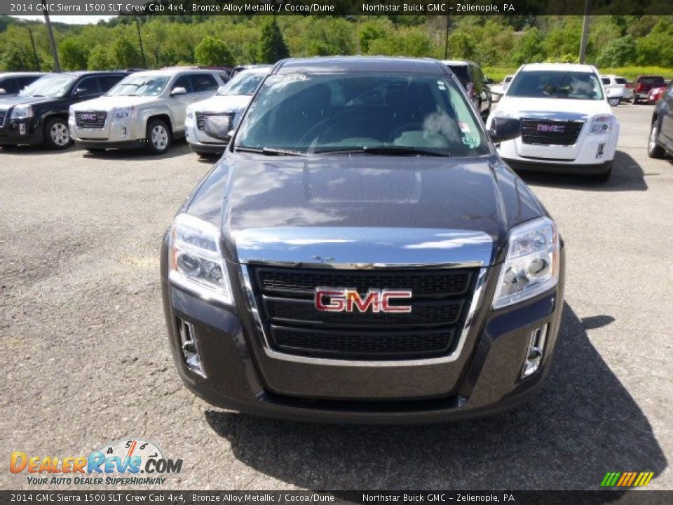 2014 GMC Sierra 1500 SLT Crew Cab 4x4 Bronze Alloy Metallic / Cocoa/Dune Photo #2