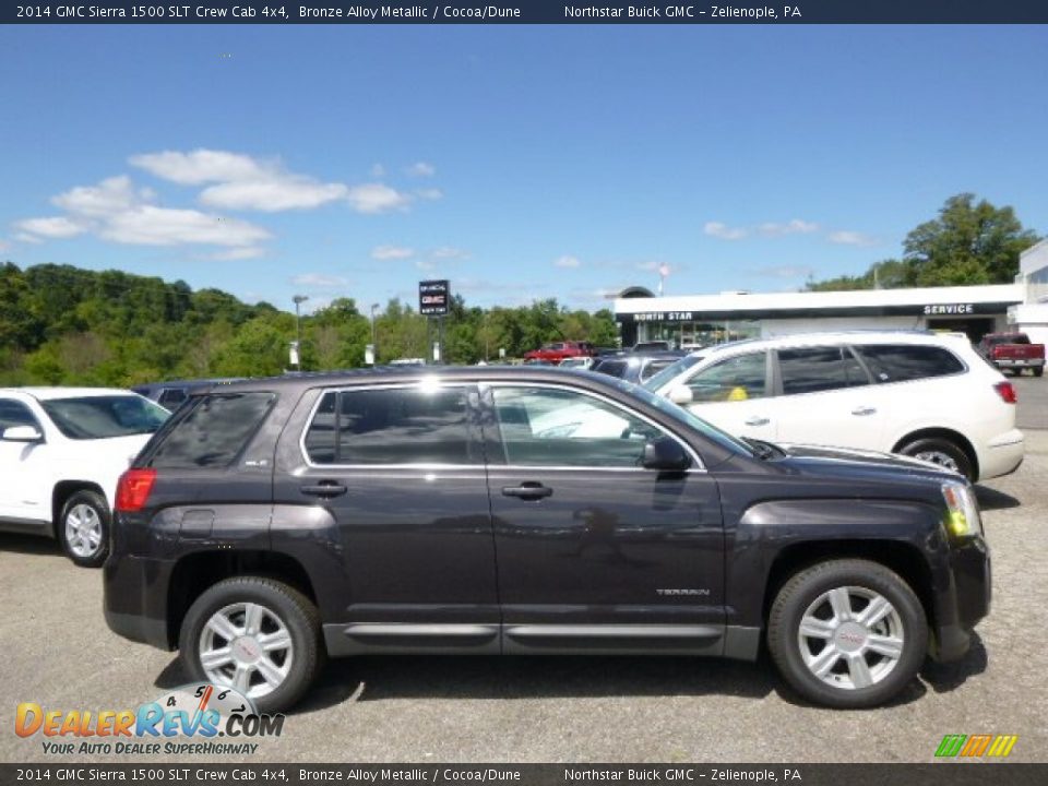 2014 GMC Sierra 1500 SLT Crew Cab 4x4 Bronze Alloy Metallic / Cocoa/Dune Photo #4