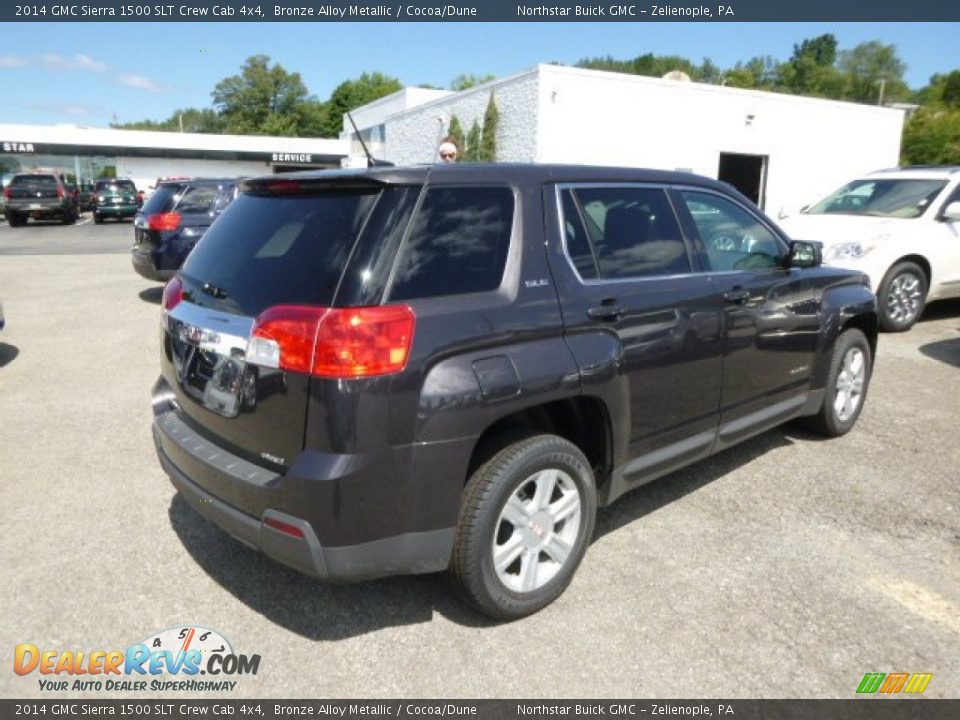 2014 GMC Sierra 1500 SLT Crew Cab 4x4 Bronze Alloy Metallic / Cocoa/Dune Photo #5