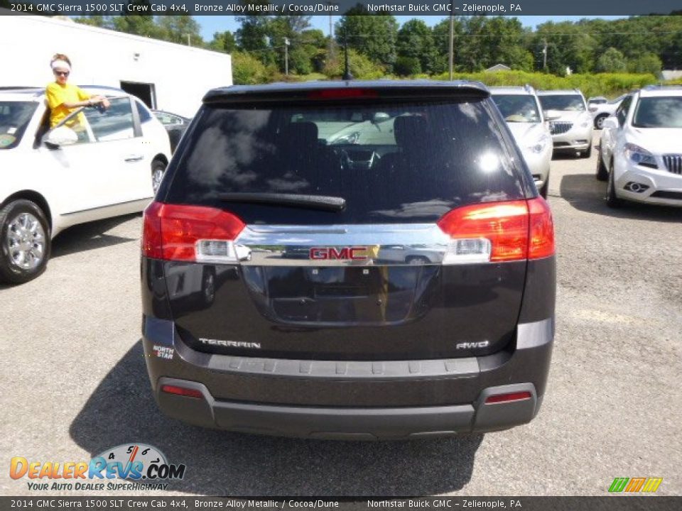 2014 GMC Sierra 1500 SLT Crew Cab 4x4 Bronze Alloy Metallic / Cocoa/Dune Photo #6